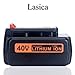 Lasica 40V MAX LBX2040 Replacement Battery Compatible with Black and Decker 36V/40V Max Cordless Tools LCS1240B LST136 LCC140 LCC340C LSWV36 LCS40 Compatible with Black & Decker 40 Volt Battery