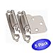 5 Pair Pack - Cosmas 17139-SN Satin Nickel Hinge Variable Overlay [17139-SN] - 10 Total Hinges
