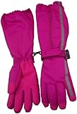 N'Ice Caps Girls Thinsulate and Waterproof Reflector Glove with Long Zipper Cuff