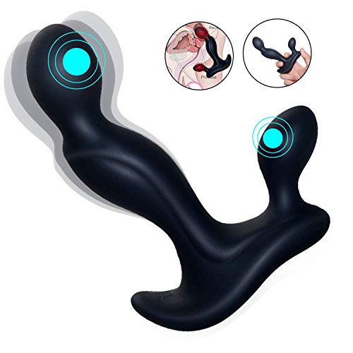 Prostate Massager G Spot Vibrator with 7 Speeds Rotating Vibrating Prostate Massaging Job Blow Sex Toys Anal Butt Plug for Men Masturbation