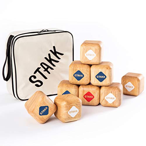 STAKK | Das Neue Outdoor-Wurfspiel für Kinder & Erwachsene | Boccia-Boule mit modernem Twist | spannendes Garten- und Strandspiel für Jung & Alt | Erfunden in Deutschland
