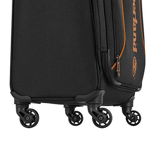 Timberland 3 Piece Hardside Spinner Luggage Suitcase Set, Jet Black