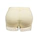 HelloTem Women Lace Seamless Butt Hip Enhancer Shaper Panties Underwear , Beige , (US Size 10-12) 2XL