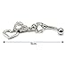 HuntGold 1X Stylish Belly Ring Dangle Jewellery Rhinestone Double Heart Navel Ring