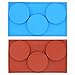 2-Pack 3-Cavity Cake Molds Silicone Resin Coaster Mold 3.9 Inch Round Disc Non-Stick Baking Molds, Mousse Cake Pan, French Dessert, Pie, Candy, Soap, Dia 10cm