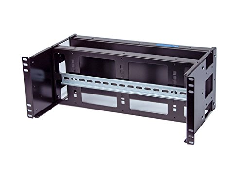 Rackmount Din Rail and Blank Double Panel 4U