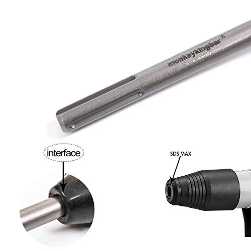 Monkey King Bar Sds Max Bits Floor Scraper - 6"X25" Tile Tools - 6 Inch Wide Blade -Sharpened Tile- Demolition Steel Hammer Accessory