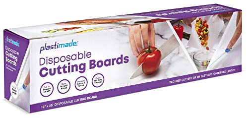 Plastimade Disposable Plastic Cutting Board, Easy To Use Built in Sliding Cutter, Great For Cooking Prep,Commercial, Traveling, Tailgating, Camping, or Home Kitchen Use - Thumbnail 7