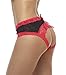 Sofishie Sexy Midnight Open Back Bow-Tie Panty/Panties/Underwear - Red - XL