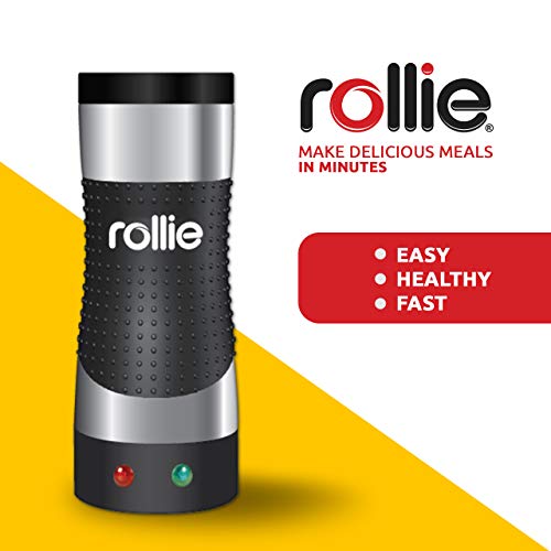 Rollie Egg cooker Automatic Electric Vertical (Stainless steel) / Egg sandwich,Egg rolls, Omelets, Scrambled eggs, Breakfast egg maker. Free cleaning brush + 25 recipes - Thumbnail 2