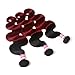 Prettiharr Two Tone Black to Maroon Ombre Hair Extensions Weaves 7A Peruvian Virgin Hair Body Wave Human Hair 3 Bundles 1B/99J Black+Burgundy 100g Mixed Lengths (20 22 24 inch)