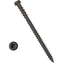 YYL Composite Decking Screws – #10 X 2-3/4" Star Drive Torx 20, Type 17 Slot Point, 1500-Hour Corrosion Coating, 75-Pack With Free Driver Bit (Dark Gray)