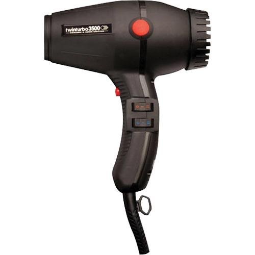Click Here to See More Images Twin Turbo ITALIAN Blow Dryer with Powerful K-Lamination Motor and Multi Temperatures/Speeds Settings, Instantaneous Cold Air Button and Stay Cool Thermoplastic Body