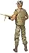Army Toys Action Figure by World Peacekeepers - Collectible 12 Inch Military Action Figure Army Man - Army Men Toys w/ 6 Accessories - Sniper (Desert)