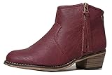 Breckelle's DORADO-11 Western Inspired Zip Up Ankle Boot Bootie