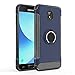 Case for Samsung SM-J530Y/DS Galaxy J5 Pro 2017 Duos/SM-J530YM/DS SM-J530FM/DS SM-J530F/DS SM-J530G/DS SM-J530GM/DS Galaxy J5 2017 Case Cover + 360 Degree Rotating Ring Holder Kickstand Blue