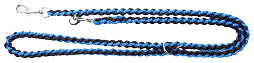 Dingo Braided Strong Leash, Extended Lead 220 cm Long for Daily Use, Blue and Black 10291