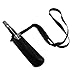 Refaxi 2pcs E-Cig Shisha Pen Holder Electronic Cigarette Carrying Case Bag Cover with Neck Strap Lanyard, Faux Leather Pouch for eGo Cigarette Pen (Black)