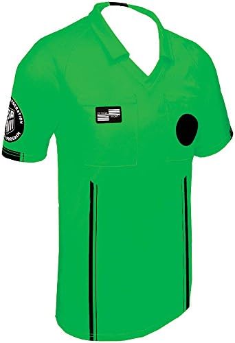 Official Sports New USSF Men's Economy Soccer Referee SS Shirt (Small Green)