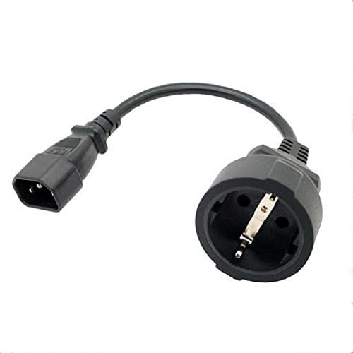 LINGLING ONE IEC 320 C14 to Europe female socket short adapter cable,For UPS PDU
