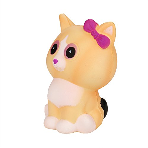 image for Squishy Toy, ZOMUSAR Squeeze Bow Cat Cream Bread Scented Slow Rising T