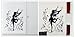 Dancing Fairy Ballerina Silhouette Peel & Stick Removable Wall Decals