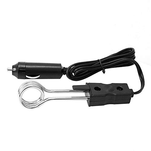 WG 12V/24V Portable Electric Car Immersion Water Heater for Travel Camping Picnic Mini Boiler Hot Water Coffee Immersion Travel Use,24v - Thumbnail 2