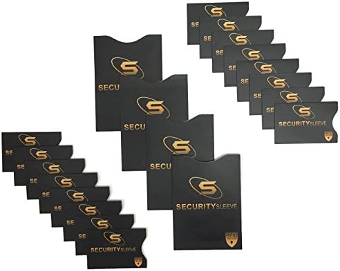 SecuritySleeve RFID blocking sleeves (20-count: 16 credit card sleeves and 4 passport sleeves)