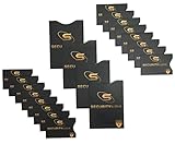 SecuritySleeve RFID blocking sleeves (20-count: 16 credit card sleeves and 4 passport sleeves)