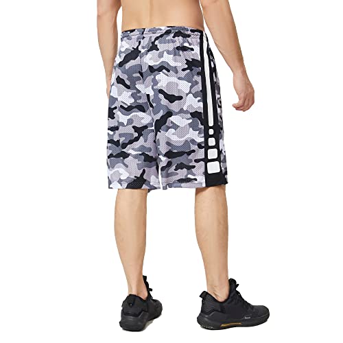 mens camo basketball shorts