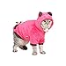 BXT Cats Puppy Soft Spring Fall Winter Cold Proof Warmer Coral Velvet 2 Sleeves Coat Sweater Clothes Hoodies Jumpsuit with Pocket(Rose,M)