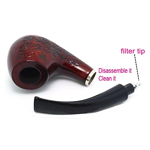 Paddsun Classic Wooden Durable Tobacco Smoking Pipe - Thumbnail 2
