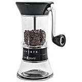 Handground Precision Coffee Grinder: Manual Ceramic Burr Mill - Black