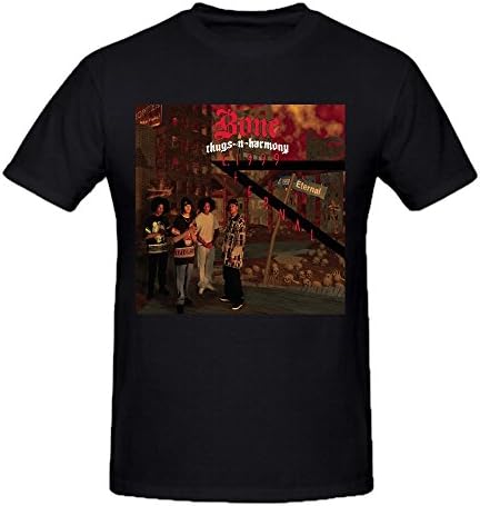 Bone Thugs N Harmony E 1999 Eternal Men Graphic Tee Shirts O Neck Black