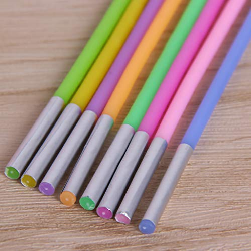 GKanMore 24 Count Long Thin Birthday Candles in Holders Rainbow Cake Candles for Party Wedding Birthday Cake Decoration