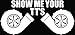 Show Me Titties Tits Turbo JDM Japanese Car Truck Window Bumper Vinyl Graphic Decal Sticker- (6 inch) / (15 cm) Wide HOLOGRAPHIC CARBON FIBER Color