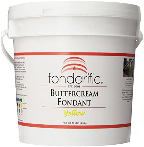 Fondarific Buttercream Yellow Fondant, 10-Pounds