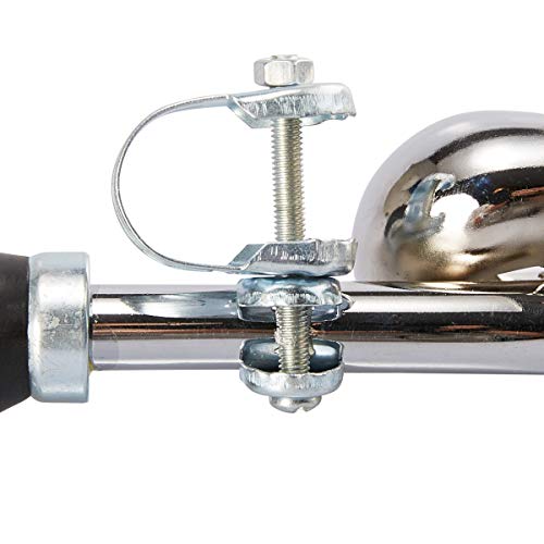 image for Juvale Bugle Horns for Bikes - 2-Pack Metal Bike Horns, Chrome Plated 