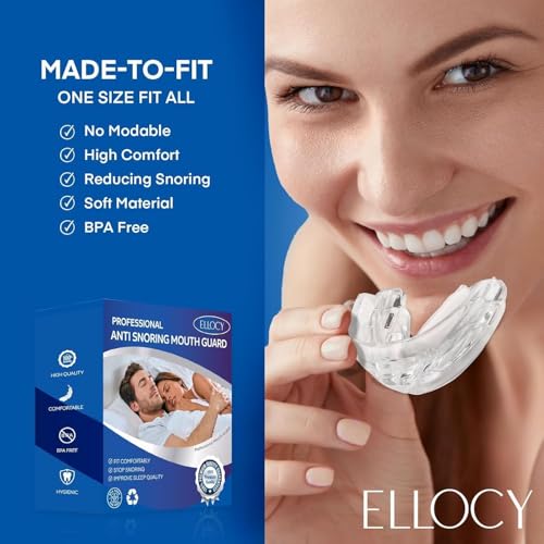Anti Snoring Devices Mouth Guard: Snore Guard Anti-snoring Device - Snoring Solution- No Moldable and Easy to Fit (1 Count (Pack of 1))