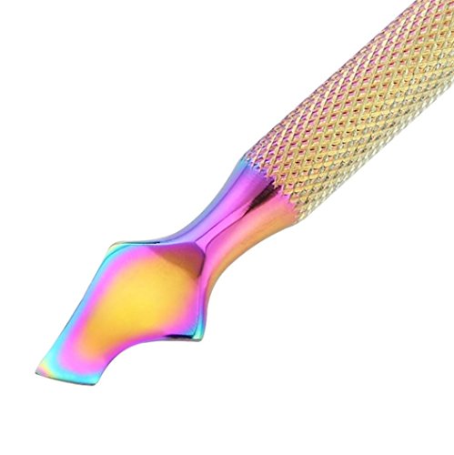 CSSD Cuticle Pusher UV Gel Polish Soak off Remover Nail Art Manicure Trimmer Tool (C)