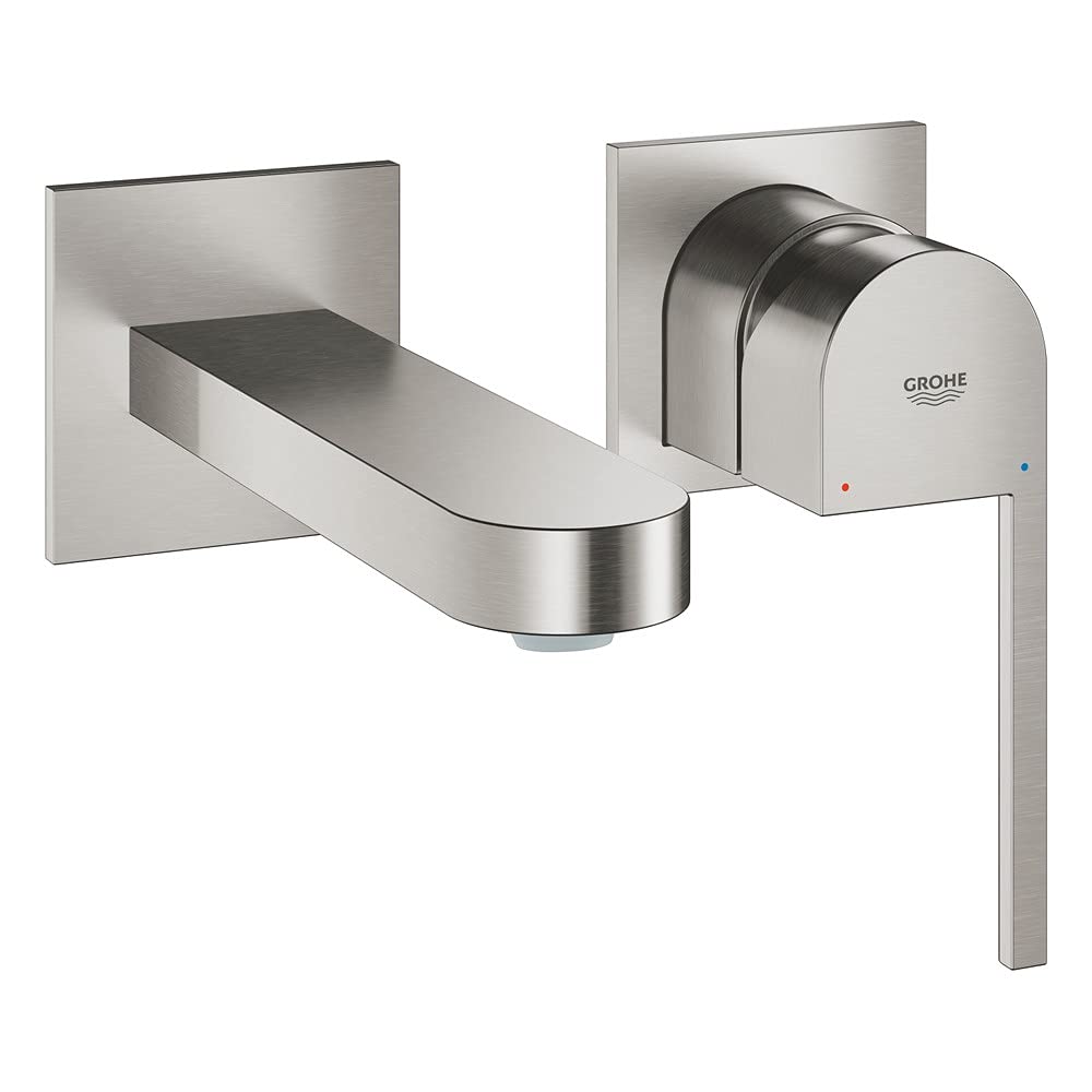 GROHE Plus 2019 2-Hole Basin MixerM-Size Supersteel 29303DC3