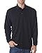 UltraClub Adult Cool & Dry Long-Sleeve Mesh Piqué Polo L SILVER