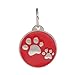 PetTouchID Smart Pet ID Tag, QR Code, NFC Scan, Online Pet Page, GPS Location (RED Paws)