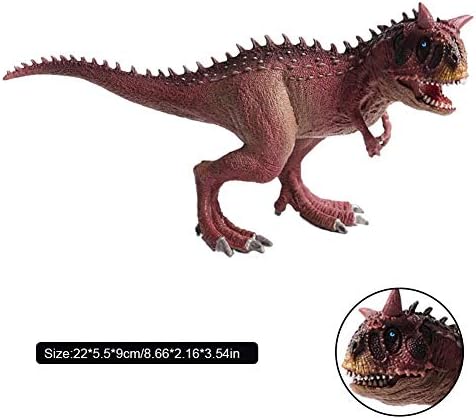 dinosaur toy plastic mini simulated carnotaurus sculpture safe solid wild static animal model children dinosaur playset