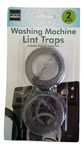 Clothes Washing Machine Lint Trap/Laundry Sink Drain Hose Screen Filter with Cable Ties - 2 pack
