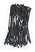 HOTUN 100 Pcs Reusable Releasable Adjustable Nylon Cable Zip Ties(14 Inch,Black)