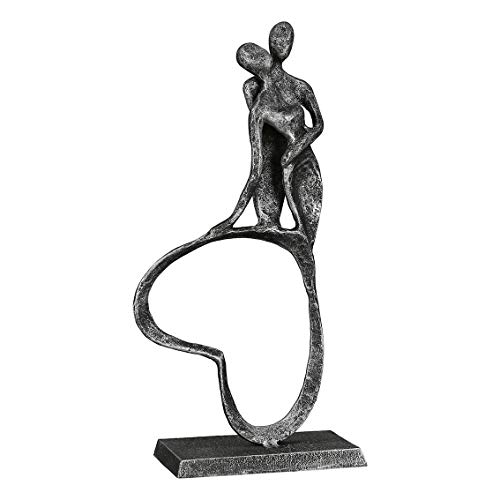 Casablanca - Sculpture, figure, decorative figure - Stand by me - antique silver - 23 x 11 x 5 cm