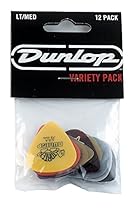 Dunlop PVP101 Pick Variety Pack, Assorted, Light/Medium, 12/Player's Pack
