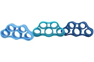 Finger Stretcher Resistance Bands,3 Pcs Finger Strength Trainer ，Hand Grip Strengthener with Light/Medium/Heavy Resistance fo