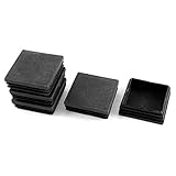 Plastic Square Blanking End Caps Tubing Tube Inserts 60mm x 60mm 5 Pcs